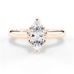 Carrie Marquise Cut Lab Grown Diamond 18Kt Rose Gold Engagement Ring