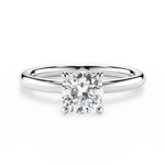 Angela Cushion Cut Lab Grown Diamond Platinum Engagement Ring