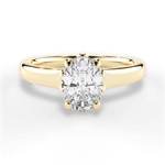 Carol Oval Cut Lab Grown Diamond 18Kt Yellow Gold Engagement Ring