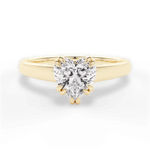 Courtney Heart Cut Lab Grown Diamond 18Kt Yellow Gold Engagement Ring