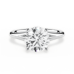 Anita Round Cut Lab Grown Diamond 14Kt White Gold Engagement Ring