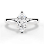 Amy Marquise Cut Lab Grown Diamond 18Kt White Gold Engagement Ring