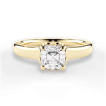 Carol Asscher Cut Lab Grown Diamond 18Kt Yellow Gold Engagement Ring