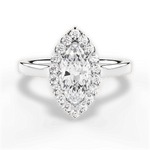 Fiona Marquise Cut Lab Grown Diamond Platinum Engagement Ring