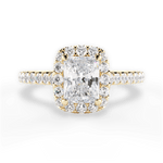 Ingrid Radiant Cut Lab Grown Diamond 18Kt Yellow Gold Engagement Ring