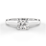 Ariana Cushion Cut Lab Grown Diamond 14Kt White Gold Engagement Ring