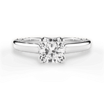Carrie Cushion Cut Lab Grown Diamond Platinum Engagement Ring