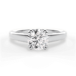 Anna Round Cut Lab Grown Diamond Platinum Engagement Ring