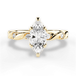 Emma Marquise Cut Lab Grown Diamond 18Kt Yellow Gold Engagement Ring