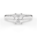 Carrie Radiant Cut Lab Grown Diamond 18Kt White Gold Engagement Ring