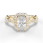 Irene Radiant Cut Lab Grown Diamond 18Kt Yellow Gold Engagement Ring