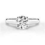 Ariana Round Cut Lab Grown Diamond 18Kt White Gold Engagement Ring