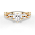Jessica Heart Cut Lab Grown Diamond 18Kt Yellow Gold Engagement Ring