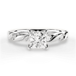 Emma Princess Cut Lab Grown Diamond 18Kt White Gold Engagement Ring