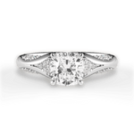 Isabel Cushion Cut Lab Grown Diamond 18Kt White Gold Engagement Ring