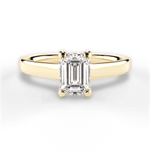 Ariana Emerald Cut Lab Grown Diamond 18Kt Yellow Gold Engagement Ring
