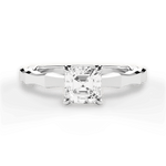 Aaliyah Asscher Cut Lab Grown Diamond 18Kt White Gold Engagement Ring