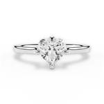Bernadette Heart Cut Lab Grown Diamond Platinum Engagement Ring