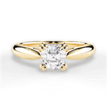 Gillian Asscher Cut Lab Grown Diamond 18Kt Yellow Gold Engagement Ring