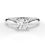 Camila Princess Cut Lab Grown Diamond Platinum Engagement Ring