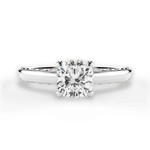 Annette Cushion Cut Lab Grown Diamond 18Kt White Gold Engagement Ring