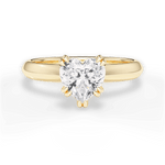 Claudia Heart Cut Lab Grown Diamond 18Kt Yellow Gold Engagement Ring