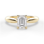 Dolores Emerald Cut Lab Grown Diamond 18Kt Yellow Gold Engagement Ring
