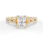 Justine Radiant Cut Lab Grown Diamond 18Kt Yellow Gold Engagement Ring