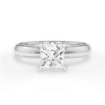Amanda Princess Cut Lab Grown Diamond 18Kt White Gold Engagement Ring
