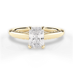 Annette Radiant Cut Lab Grown Diamond 18Kt Yellow Gold Engagement Ring