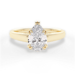 Courtney Pear Cut Lab Grown Diamond 18Kt Yellow Gold Engagement Ring