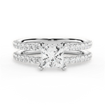 Christie Princess Cut Lab Grown Diamond Platinum Engagement Ring