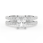 Christie Radiant Cut Lab Grown Diamond Platinum Engagement Ring