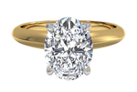 Amanda Oval Cut Lab Grown Diamond 18Kt Rose Gold Engagement Ring