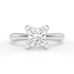 Elaine Princess Cut Lab Grown Diamond 18Kt White Gold Engagement Ring
