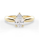Dolores Pear Cut Lab Grown Diamond 18Kt Yellow Gold Engagement Ring