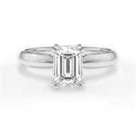 Anastasia Emerald Cut Lab Grown Diamond Platinum Engagement Ring