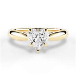 Colleen Heart Cut Lab Grown Diamond 18Kt Yellow Gold Engagement Ring