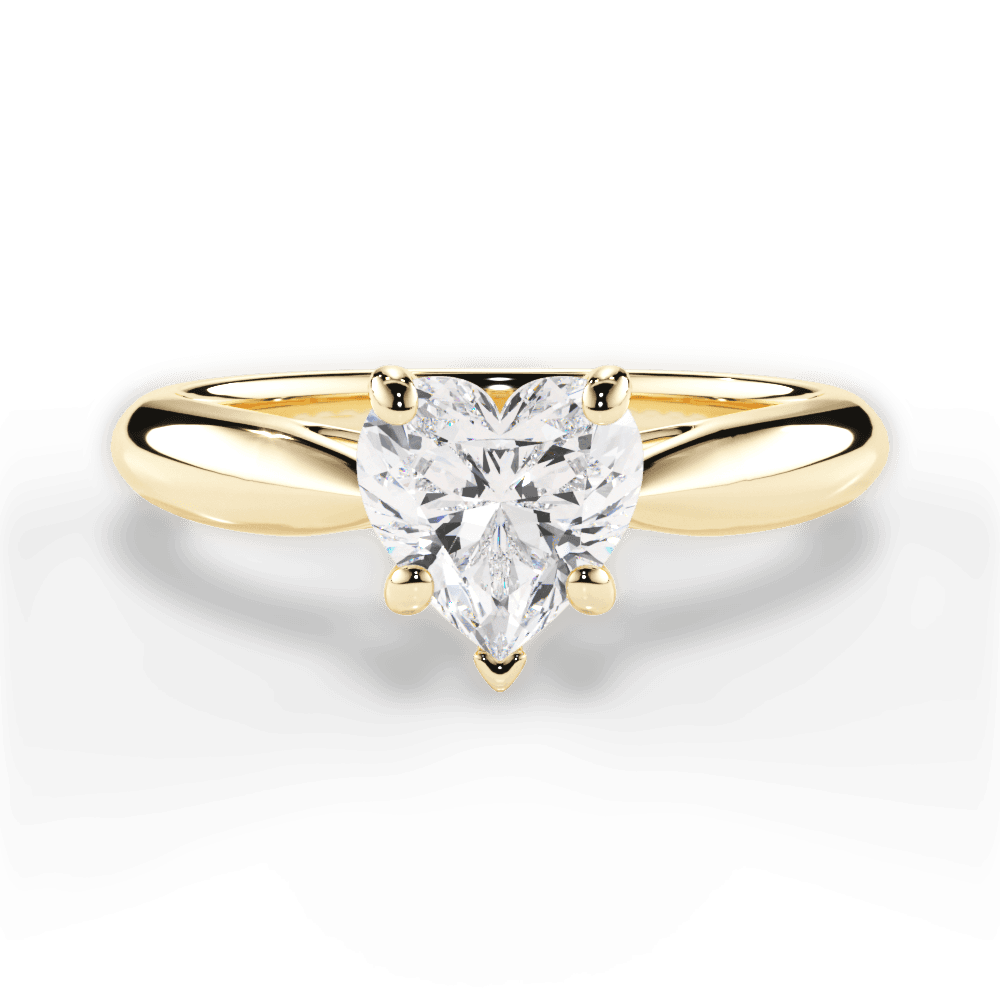 Colleen Heart Cut Lab Grown Diamond 18Kt Yellow Gold Engagement Ring