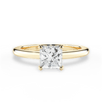 Brianna Princess Cut Lab Grown Diamond 18Kt Yellow Gold Engagement Ring