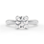 Elaine Round Cut Lab Grown Diamond 18Kt White Gold Engagement Ring