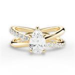 Jennifer Pear Cut Lab Grown Diamond 18Kt Yellow Gold Engagement Ring
