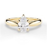 Colleen Pear Cut Lab Grown Diamond 18Kt Yellow Gold Engagement Ring