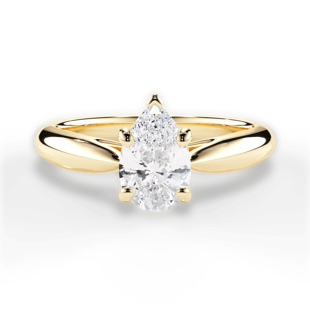 Colleen Pear Cut Lab Grown Diamond 18Kt Yellow Gold Engagement Ring