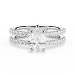 Christie Pear Cut Lab Grown Diamond Platinum Engagement Ring
