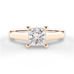 Ariana Princess Cut Lab Grown Diamond 18Kt Rose Gold Engagement Ring