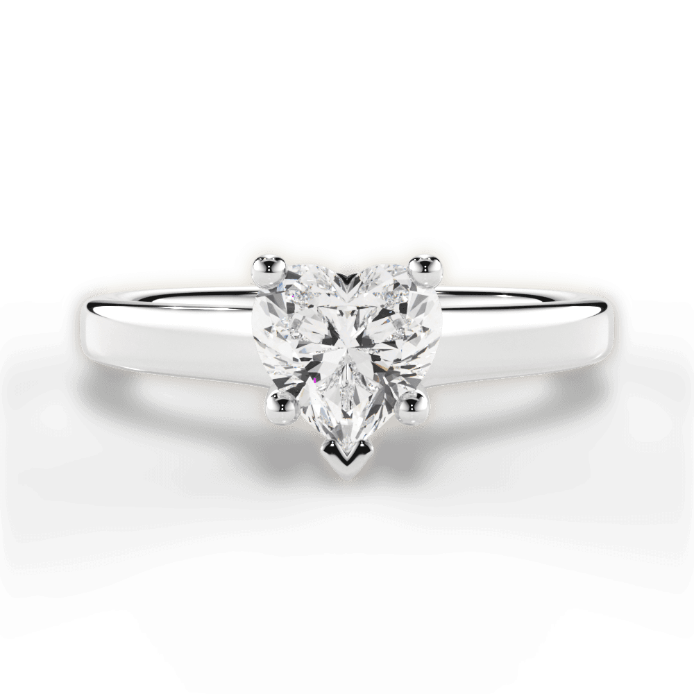 Ariana Heart Cut Lab Grown Diamond 14Kt White Gold Engagement Ring