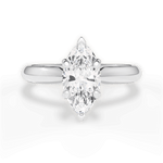 Aria Marquise Cut Lab Grown Diamond Platinum Engagement Ring