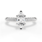 Caroline Marquise Cut Lab Grown Diamond 14Kt White Gold Engagement Ring