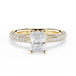 Kira Radiant Cut Lab Grown Diamond 18Kt Yellow Gold Engagement Ring